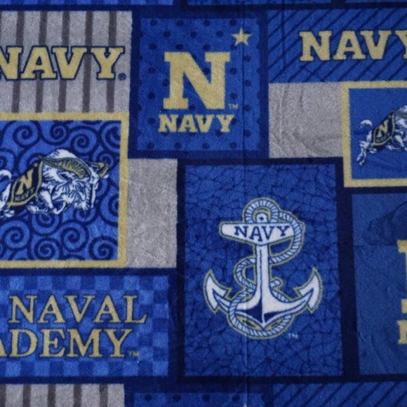 U.S. Naval Academy No Sew Fleece Blanket - Picture 4 of 7